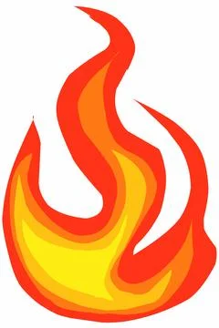 Fire flames illustration Stock Illustration