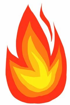 Fire flames illustration Stock Illustration