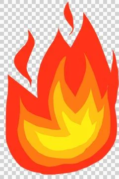 Fire flames illustration Stock Illustration