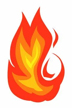 Fire flames illustration Stock Illustration