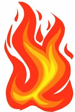 Fire flames illustration Stock Illustration