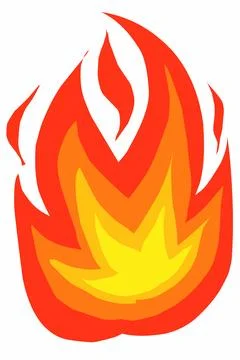 Fire flames illustration Stock Illustration