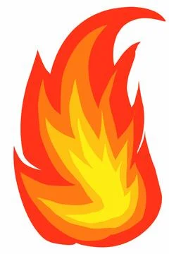 Fire flames illustration Stock Illustration