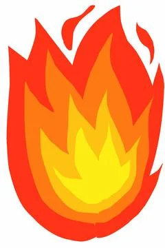 Fire flames illustration Stock Illustration