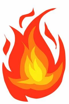 Fire flames illustration Stock Illustration