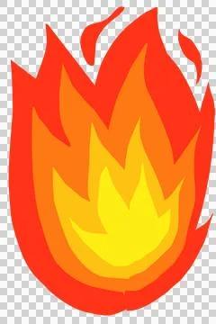Fire flames illustration Stock Illustration