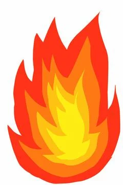 Fire flames illustration Stock Illustration