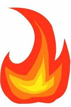 Fire flames illustration Stock Illustration