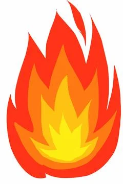 Fire flames illustration Stock Illustration