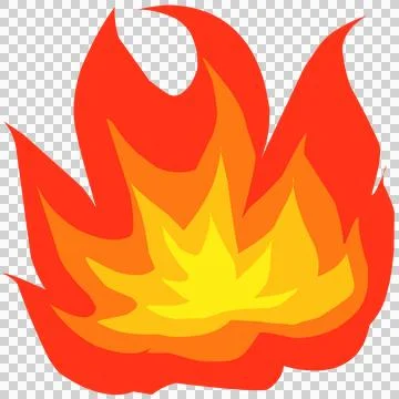 Fire flames illustration Stock Illustration