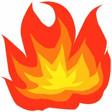 Fire flames illustration Stock Illustration