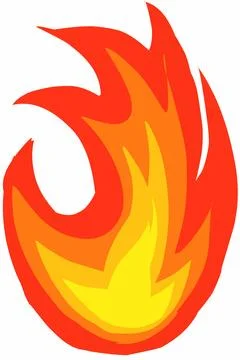 Fire flames illustration Stock Illustration
