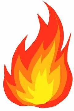 Fire flames illustration Stock Illustration