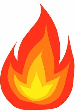 Fire flames illustration Stock Illustration