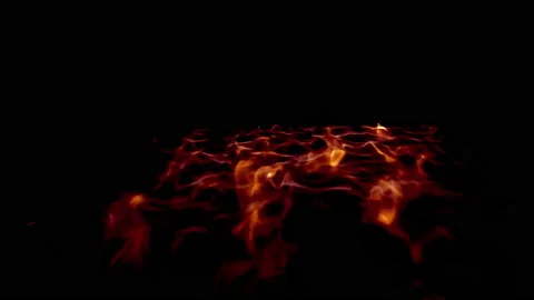 Fire flames  isolated in slow motion Stock Footage 104809118