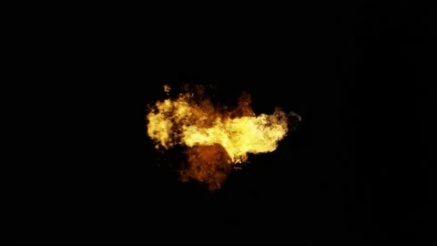 Fire Flames Looped Torch Ignited Burning... | Stock Video | Pond5