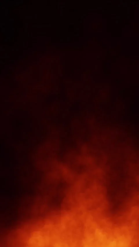 Fire flames motion on dark black vertical background Stock Footage 341293665