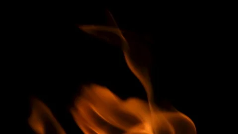 Fire flames moving and flickering in darkness 스톡 동영상 342175927