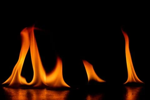 Fire flames Stock Photos