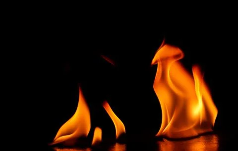 Fire flames Stock Photos