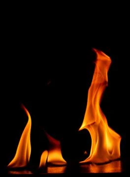 Fire flames Stock Photos