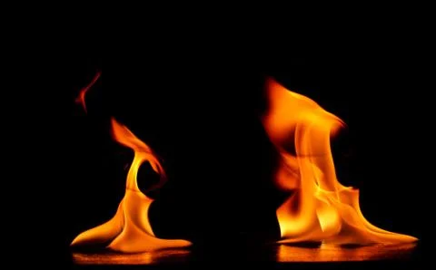 Fire flames Stock Photos