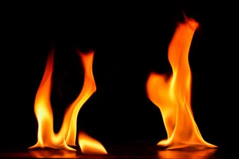 Fire flames Stock Photos
