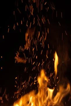 Fire flames Stock Photos