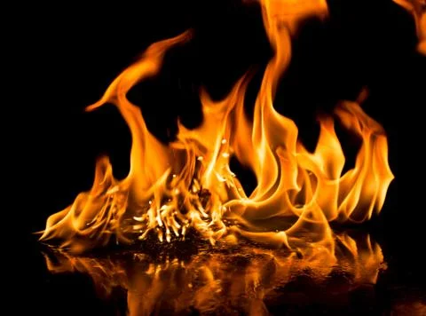 Fire flames Stock Photos