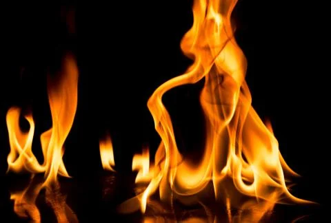 Fire flames Stock Photos