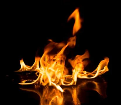 Fire flames Stock Photos