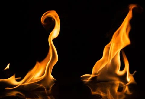 Fire flames Stock Photos