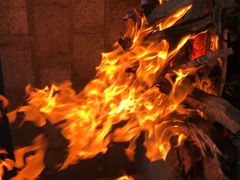 Fire flames Stock Photos