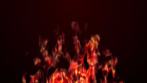 Fire flames, Realistic fire flames with smoke on screen. Stock Footage 293485718