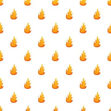 Fire flames seamless pattern representing hot energy 스톡 일러스트