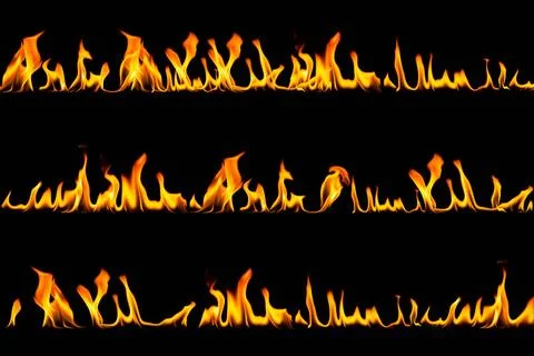 Fire flames set Fire flames set on dark background Copyright: xZoonar.com/... 스톡 사진