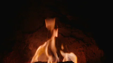 Fire Flames. Slow Motion Fire And Flames... | Stock Video | Pond5