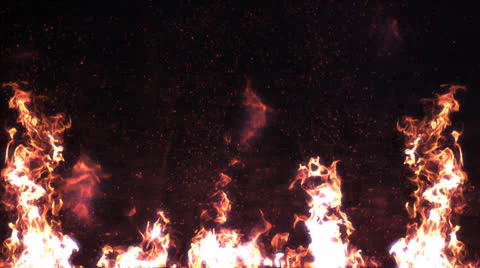 FIRE FLAMES IN SLOW MOTION Stock Footage 25270015