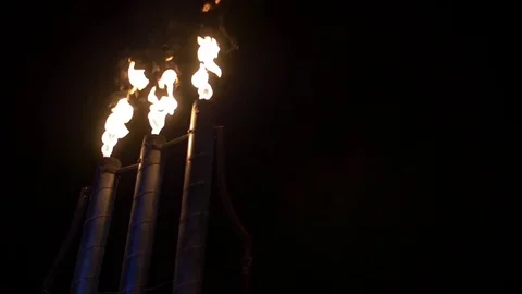 Fire Flames In Slow Motion Video stock 82390153