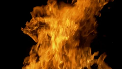 Fire flames in slow motion. Vidéo 126262689