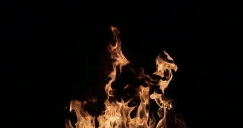 Fire Flames Slow Motion Stock Footage 161357579