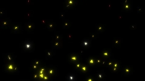 Fire flames sparkles flying on black background Stock-Footage 262214714