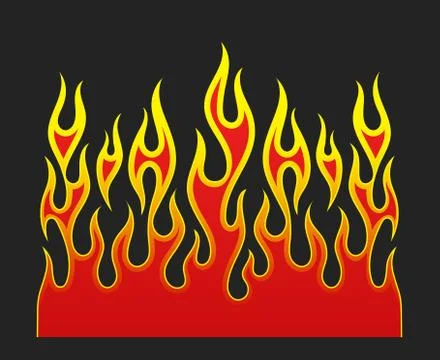 Fire flames vector element Stock-Illustration