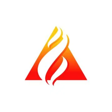 Fire flames vector logo design icons illustrations in white background Stock Illustration