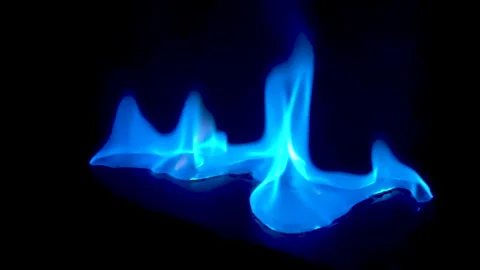 Fire Flames From Wood Ember for Grill Bbq Firewood Stock Footage 164990987