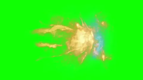 Fire Flare Green Screen  Chroma Key Animation Video Footage Stock Footage 322161372