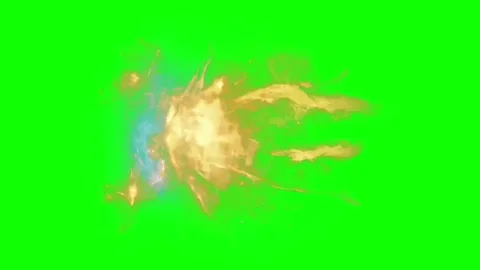 Fire Flare Green Screen  Chroma Key Animation Video Footage Stock Footage 322161373