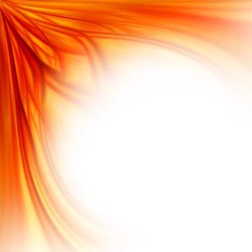 Fire floral border background Stock Illustration