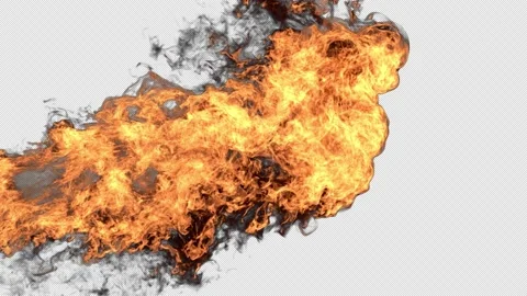 Fire Flow On Alpha Video stock 157373994