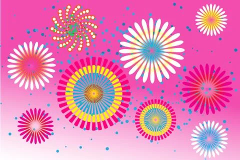 Fire flower Stock Illustration